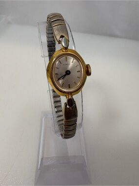 Vintage Timex Women's Two-Tone Gold and Silver Bracelet Manual Watch